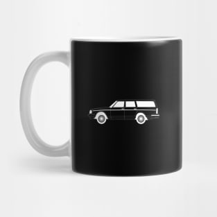 Volvo 245 DL White Outline Mug